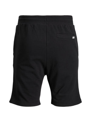 Jack &amp; Jones Ifont Black Sweatshirt Shorts