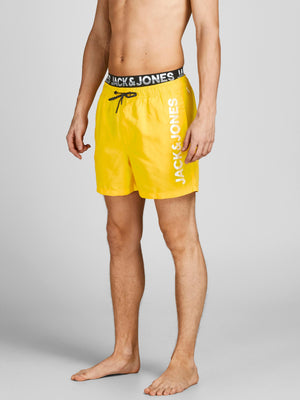 Maillot de bain Jack & Jones Akm Double Wb Minion Yellow