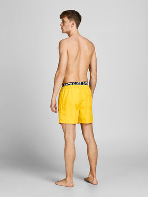 Maillot de bain Jack & Jones Akm Double Wb Minion Yellow