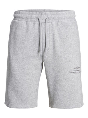 Short de coton ouaté Jack & Jones Felix Light Grey Melange