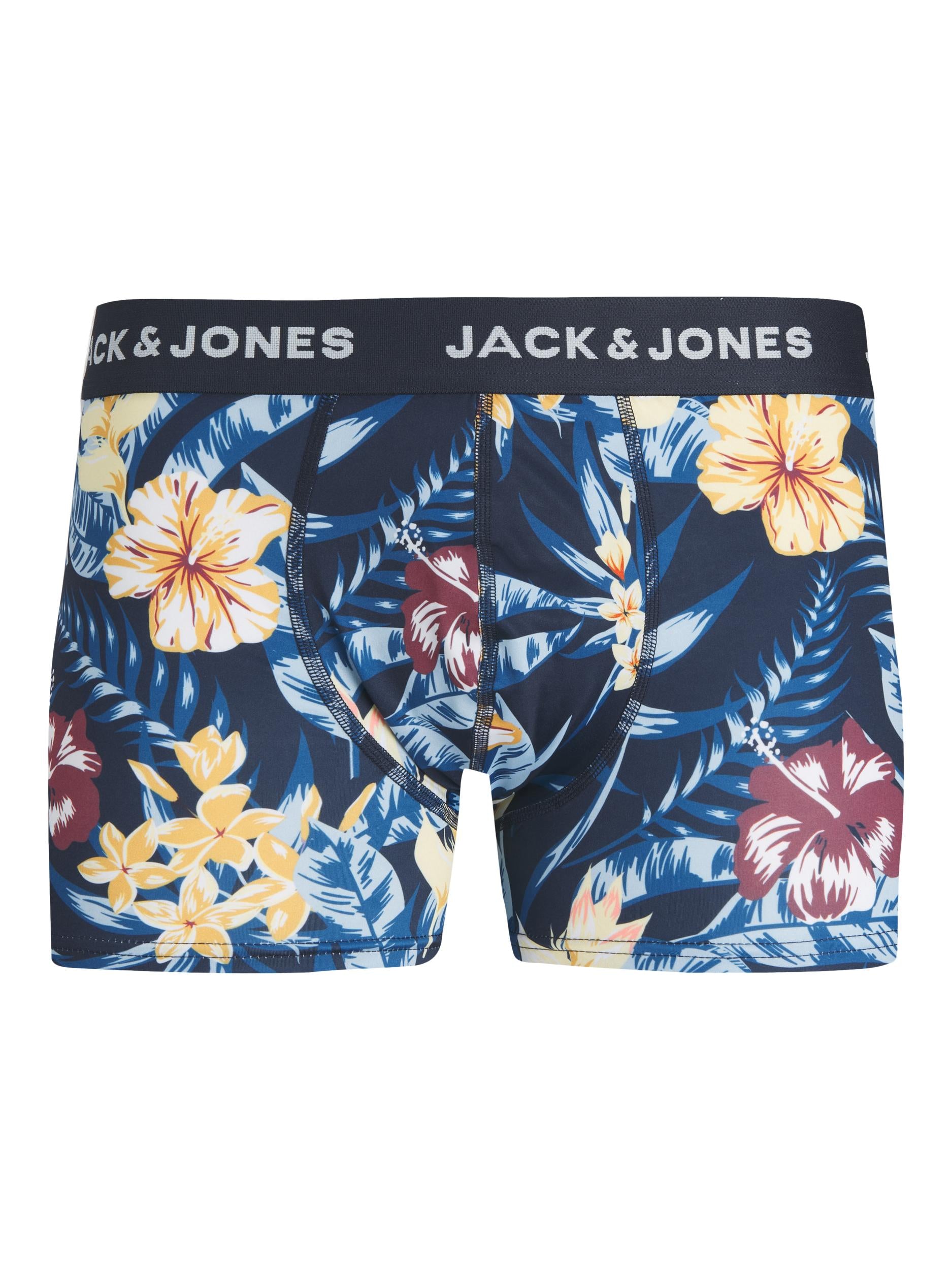 Boxer Jack & Jones Microfiber Fiesta Flower Navy Blue