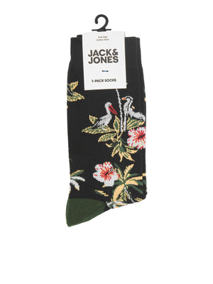 Paire de chaussettes Jack & Jones Bird Flower Deep Teal