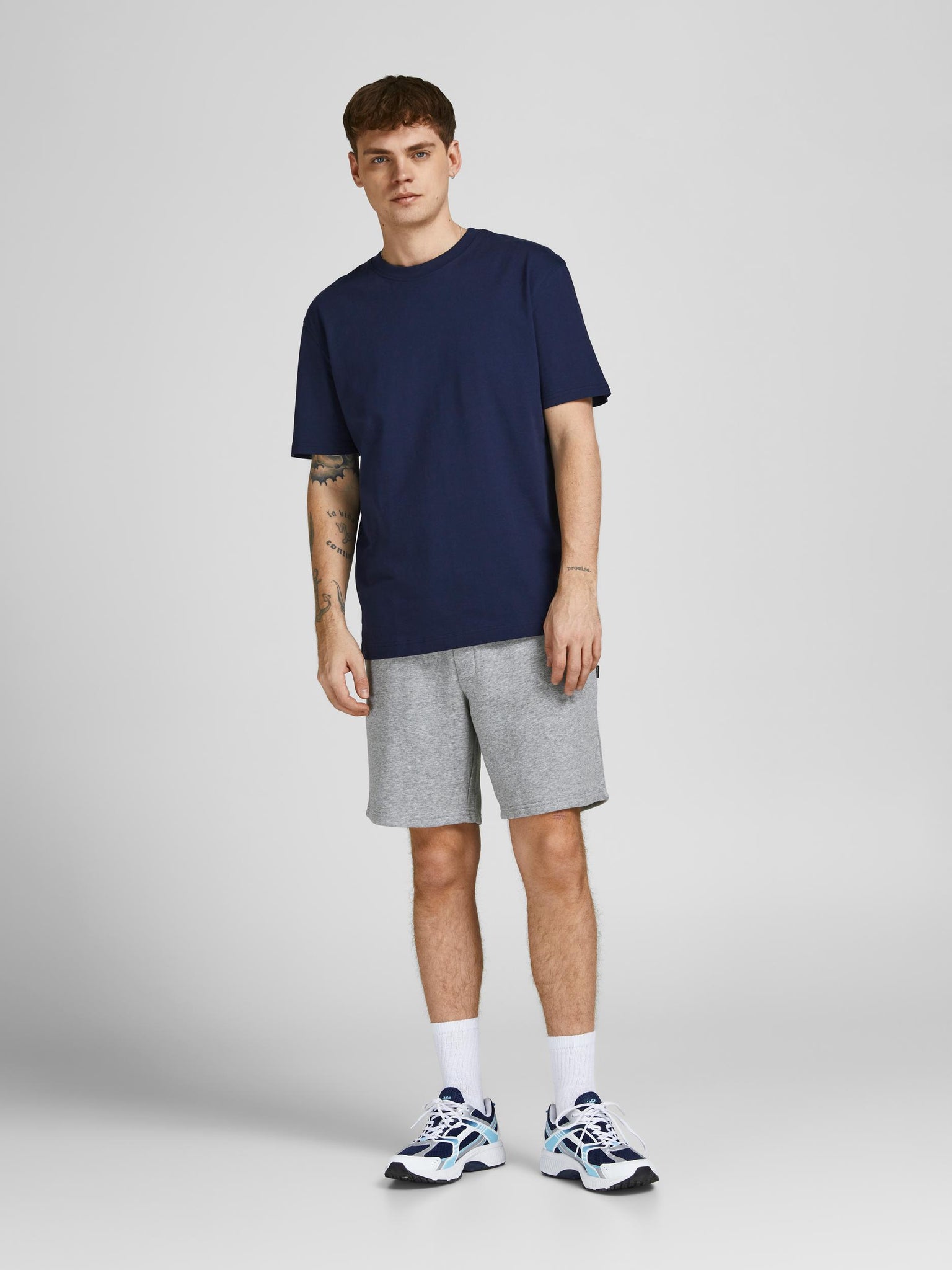 Jack &amp; Jones Star Gray Sweatshirt Shorts