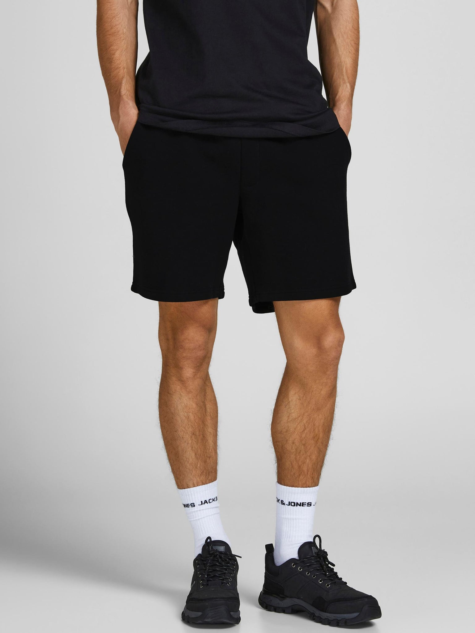 Short de coton ouaté Jack & Jones Star Black