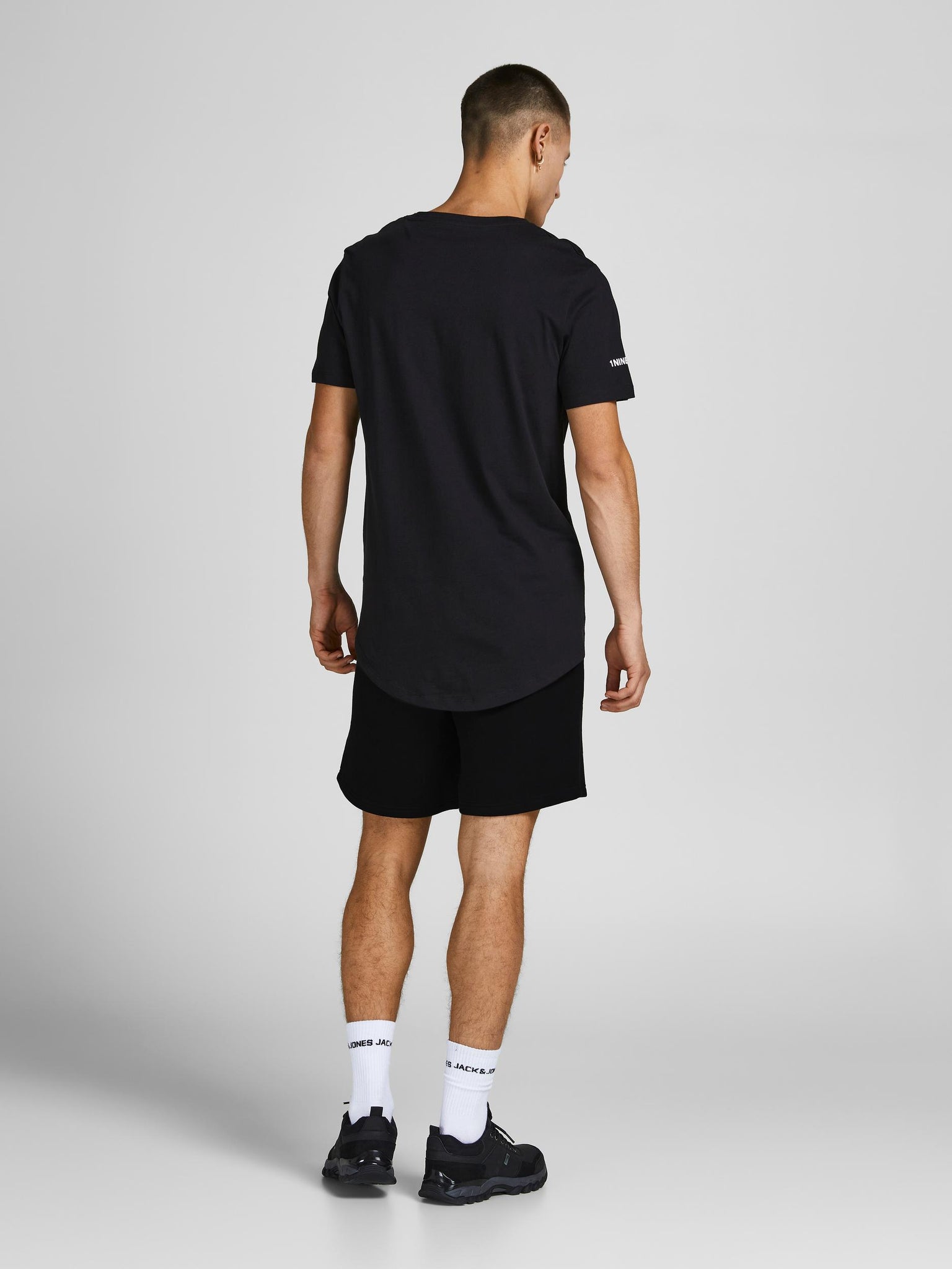 Jack &amp; Jones Star Black Sweatshirt Shorts