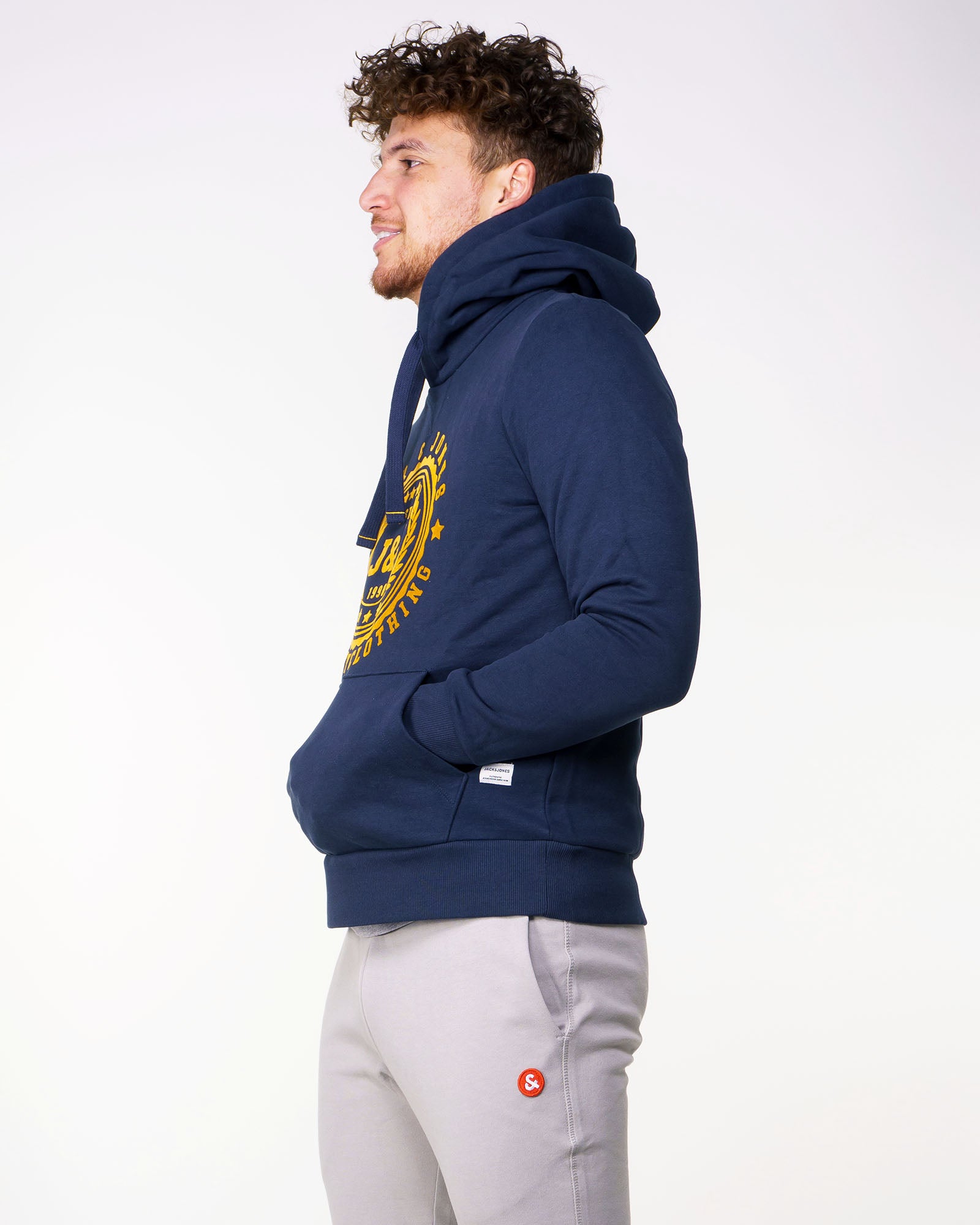 Chandail à capuchon Jack & Jones Flocker Navy Blazer