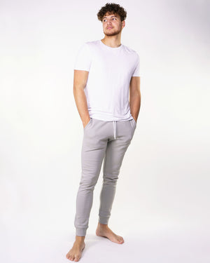 Pantalon de coton ouaté Jack & Jones Will basic Nafa ghost gray