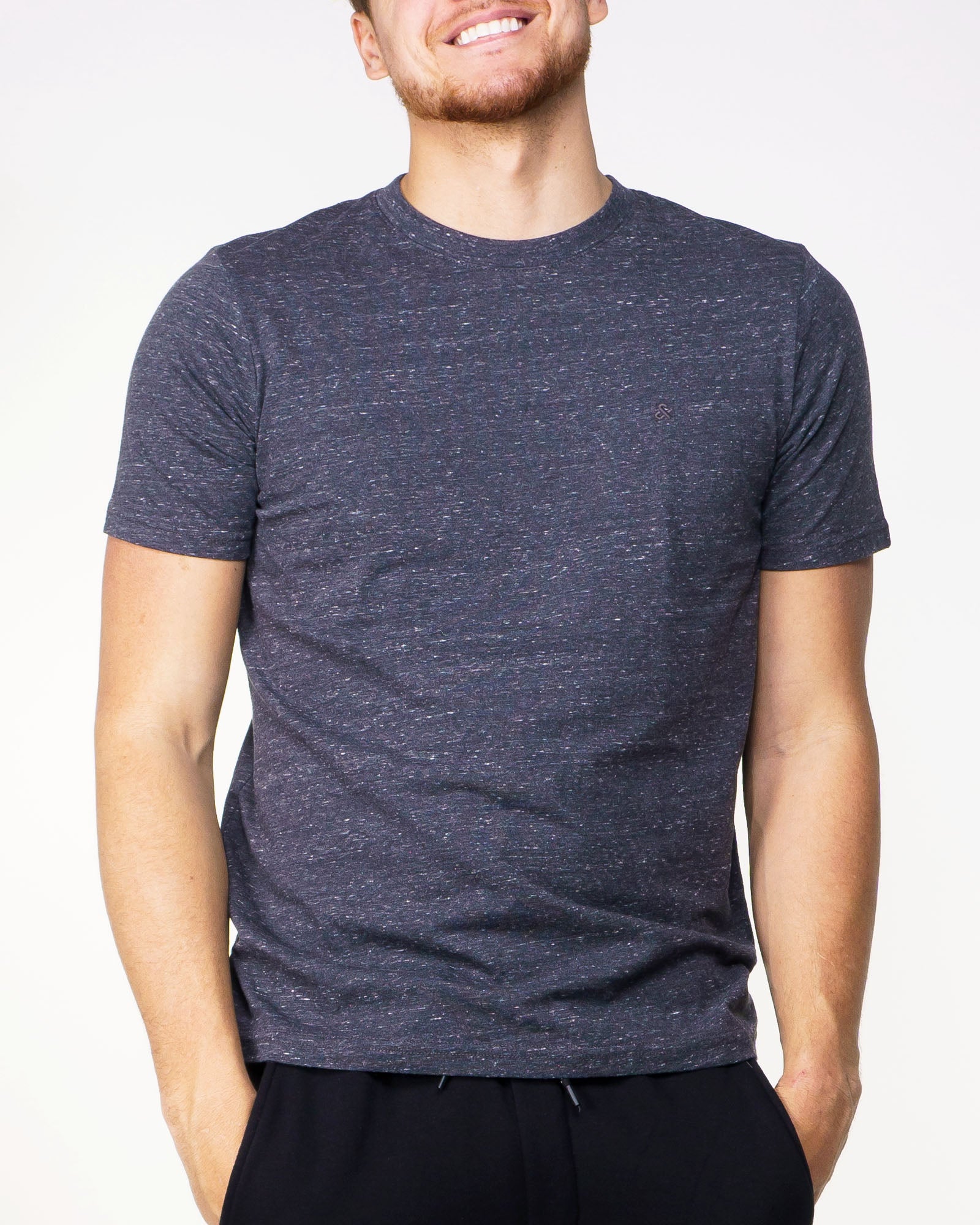 T-shirt Jack & Jones grey melange col rond