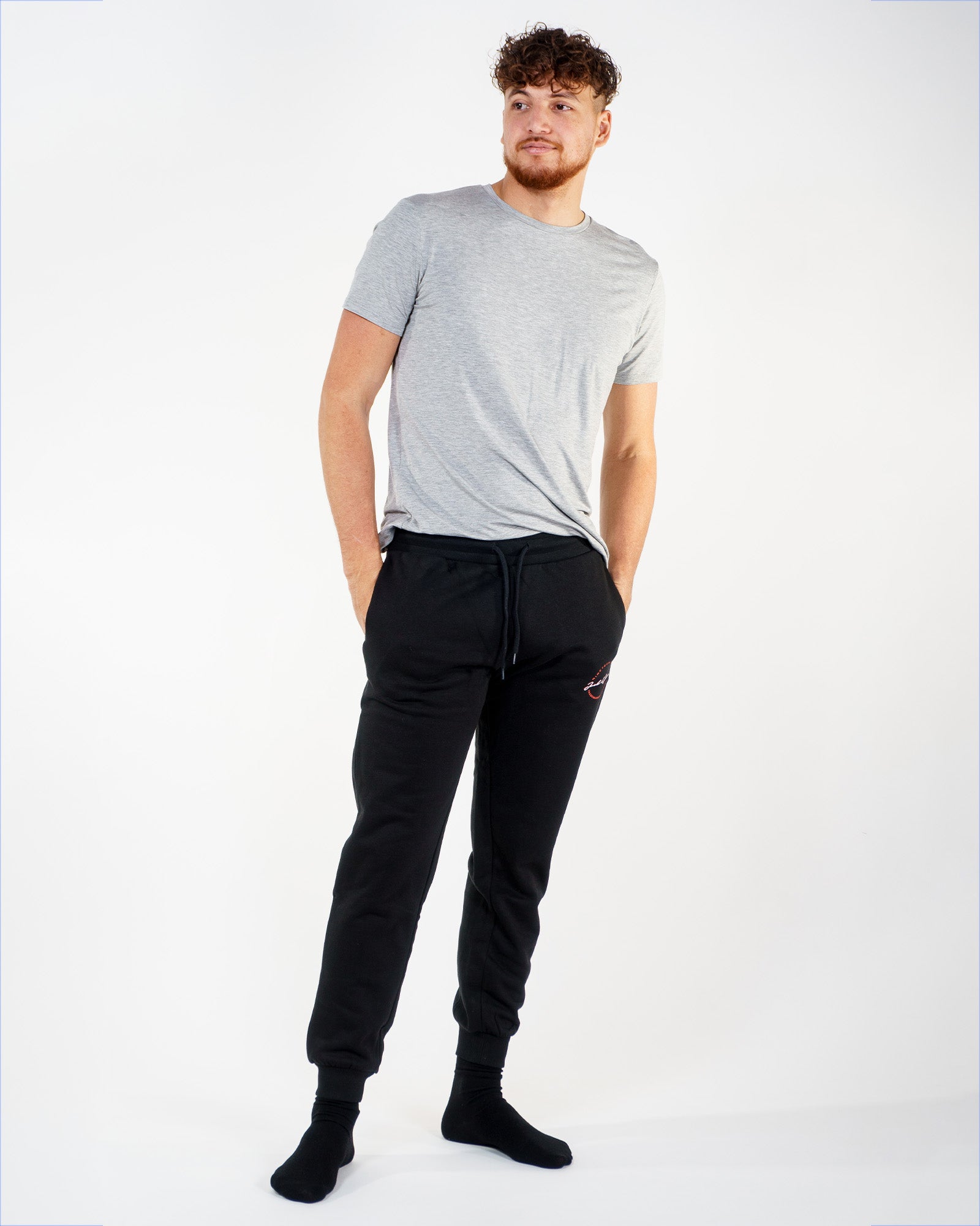 Pantalon de coton ouaté Jack & Jones Gordon Stamp Nafa