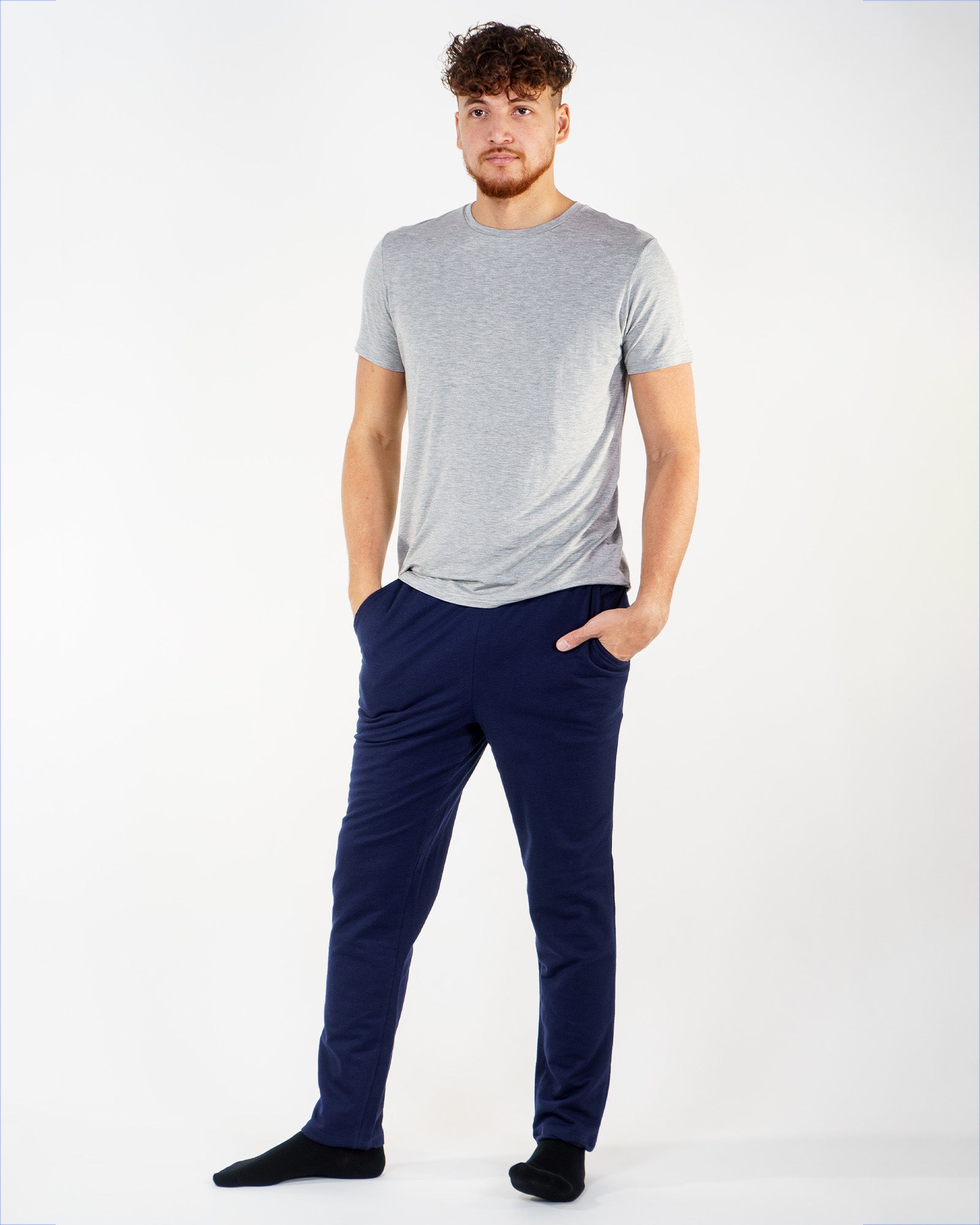 Jack &amp; Jones Basic Maritime Blue pajama bottoms