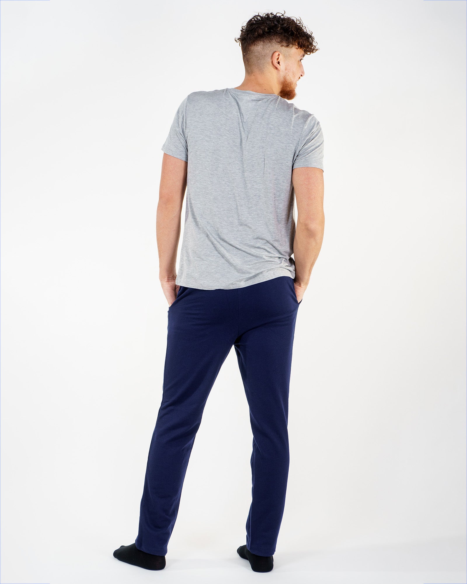 Jack &amp; Jones Basic Maritime Blue pajama bottoms