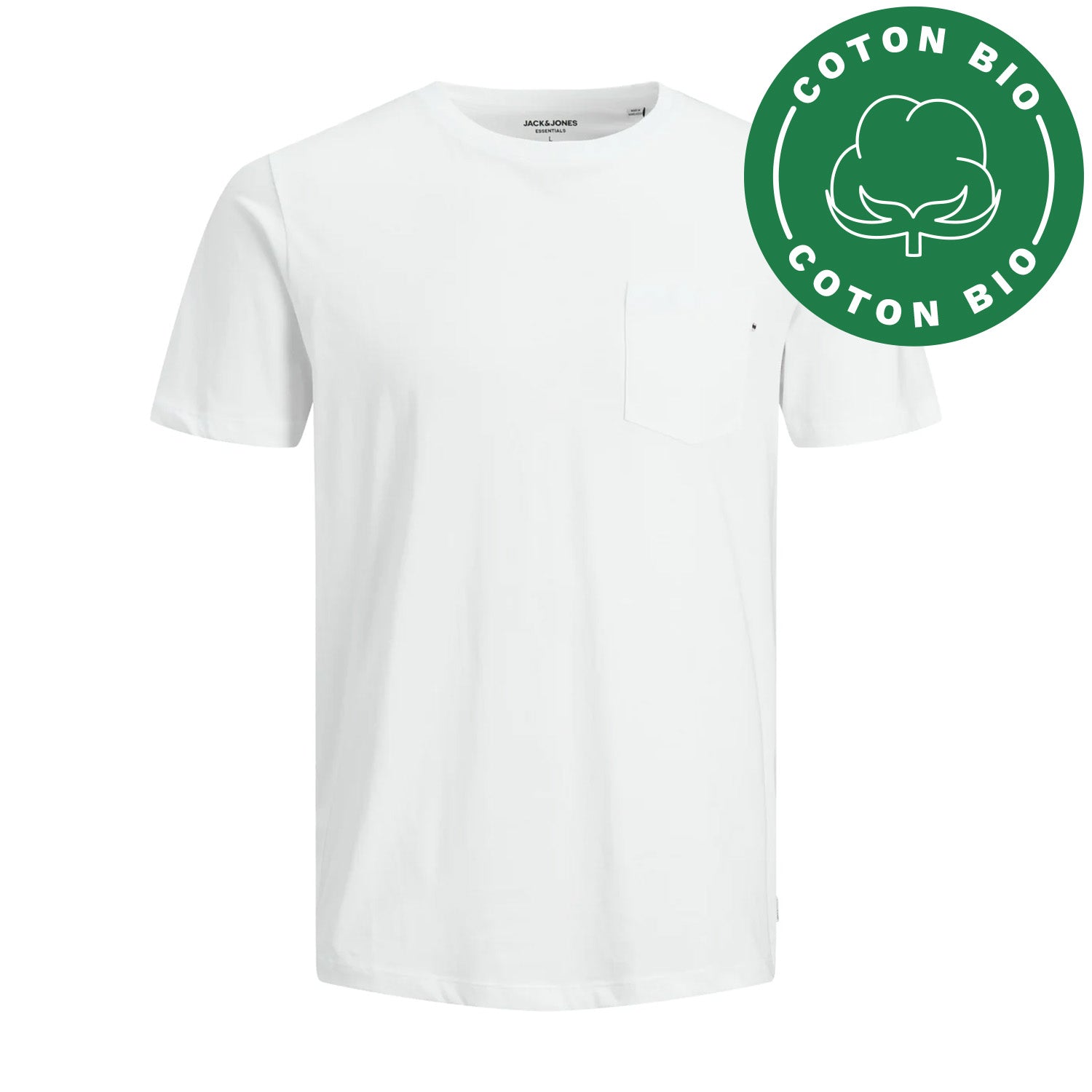 T-shirt Jack & Jones Epocket white