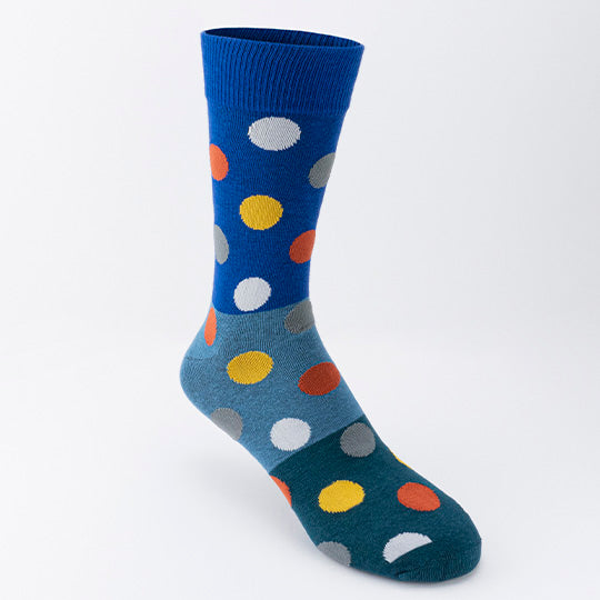 Pair of Jack &amp; Jones Block Galaxy blue socks