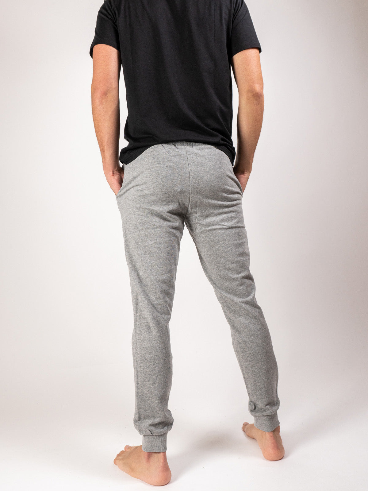 Pantalon de coton ouaté Jack & Jones Chip light grey melange