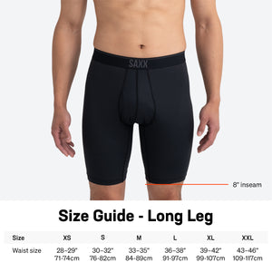 Boxer Long Quest Quick Dry Mesh Black