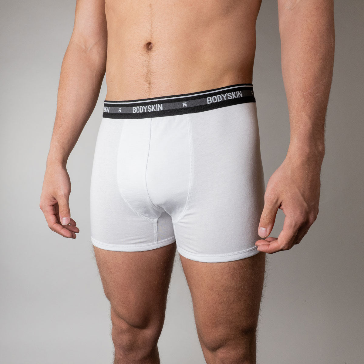 Bodyskin - Basic Cotton Boxer Brief : White