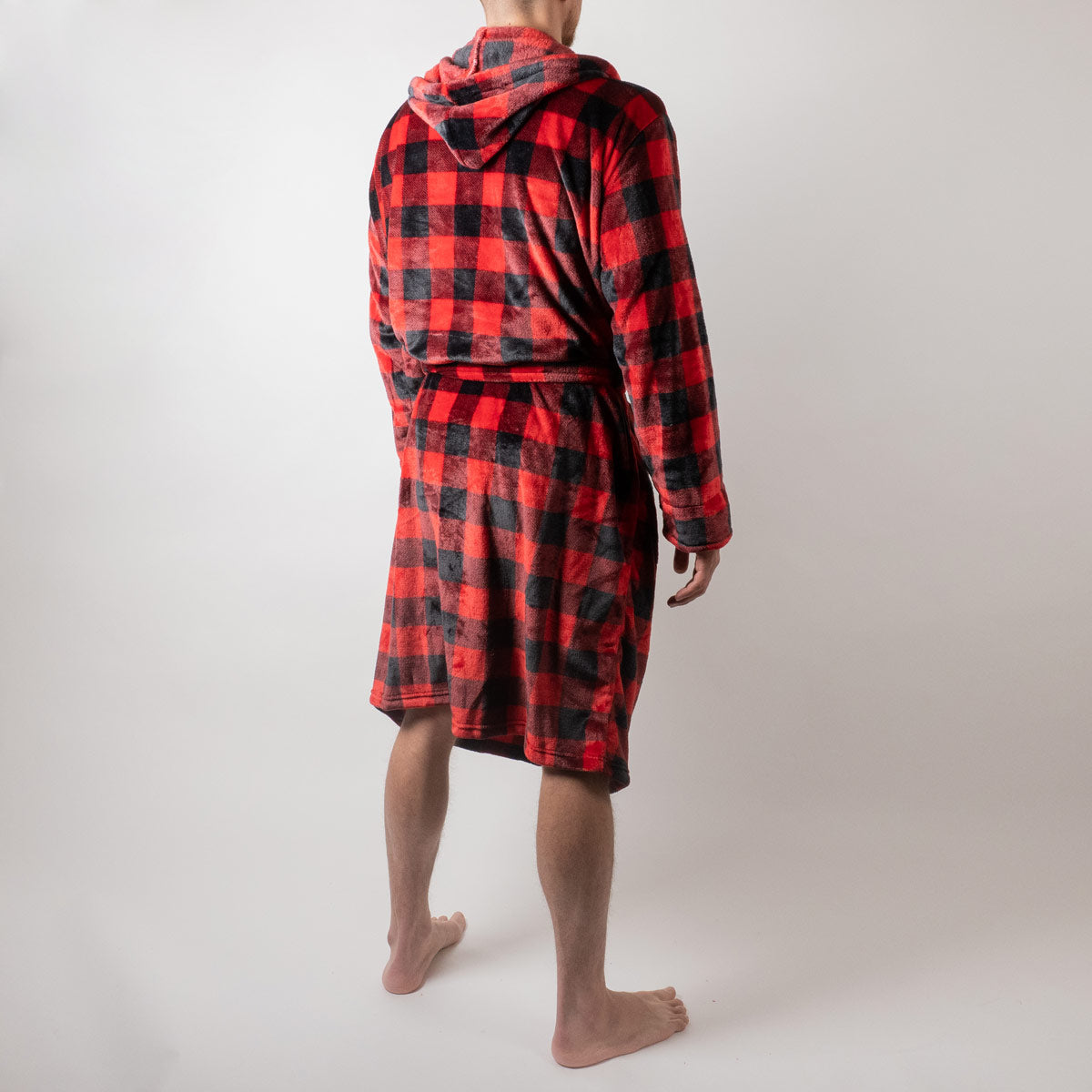 Wanted - Dressing Gown : Red Checks and Hood