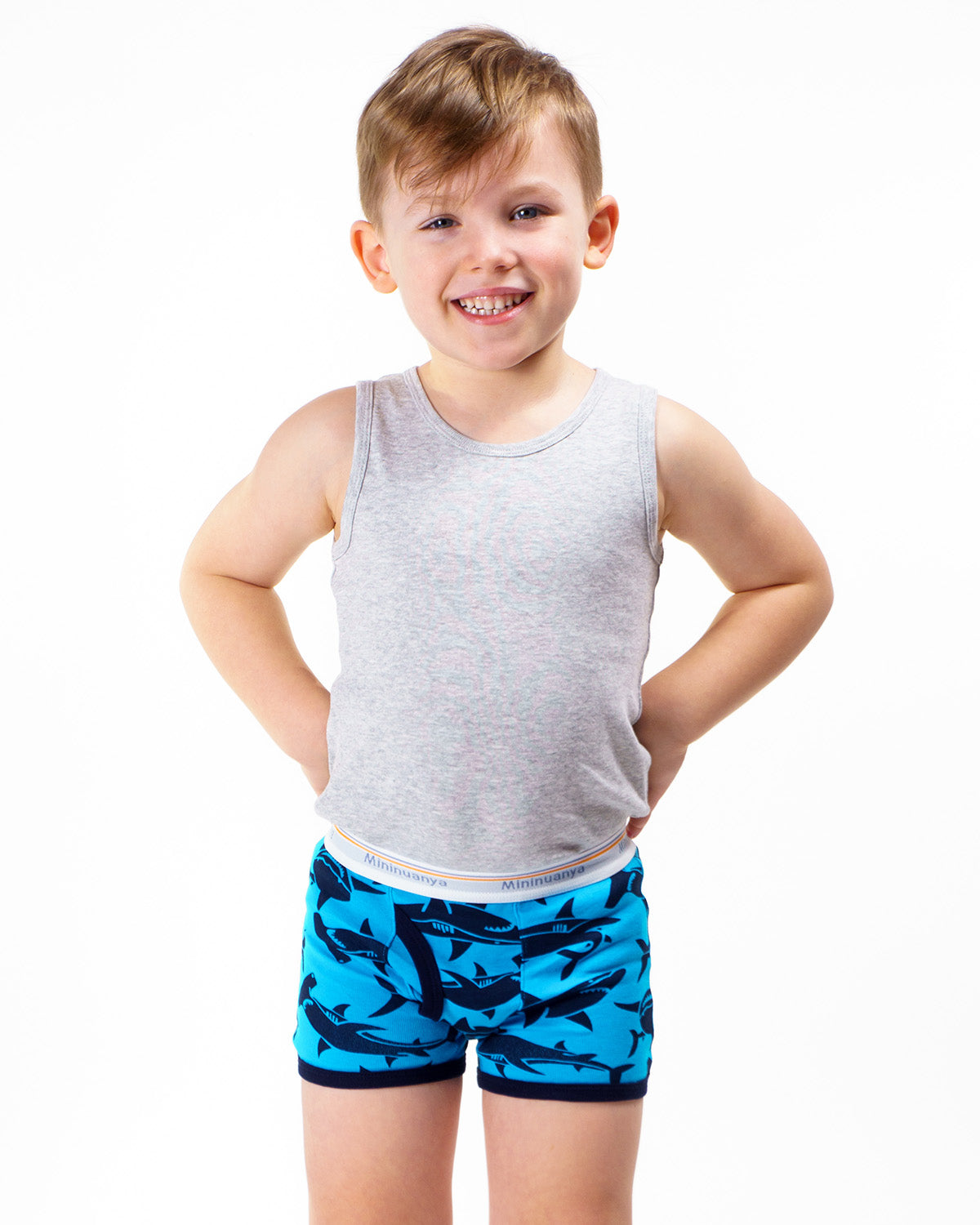 Boxer Mininuanya Kids Requins bleus