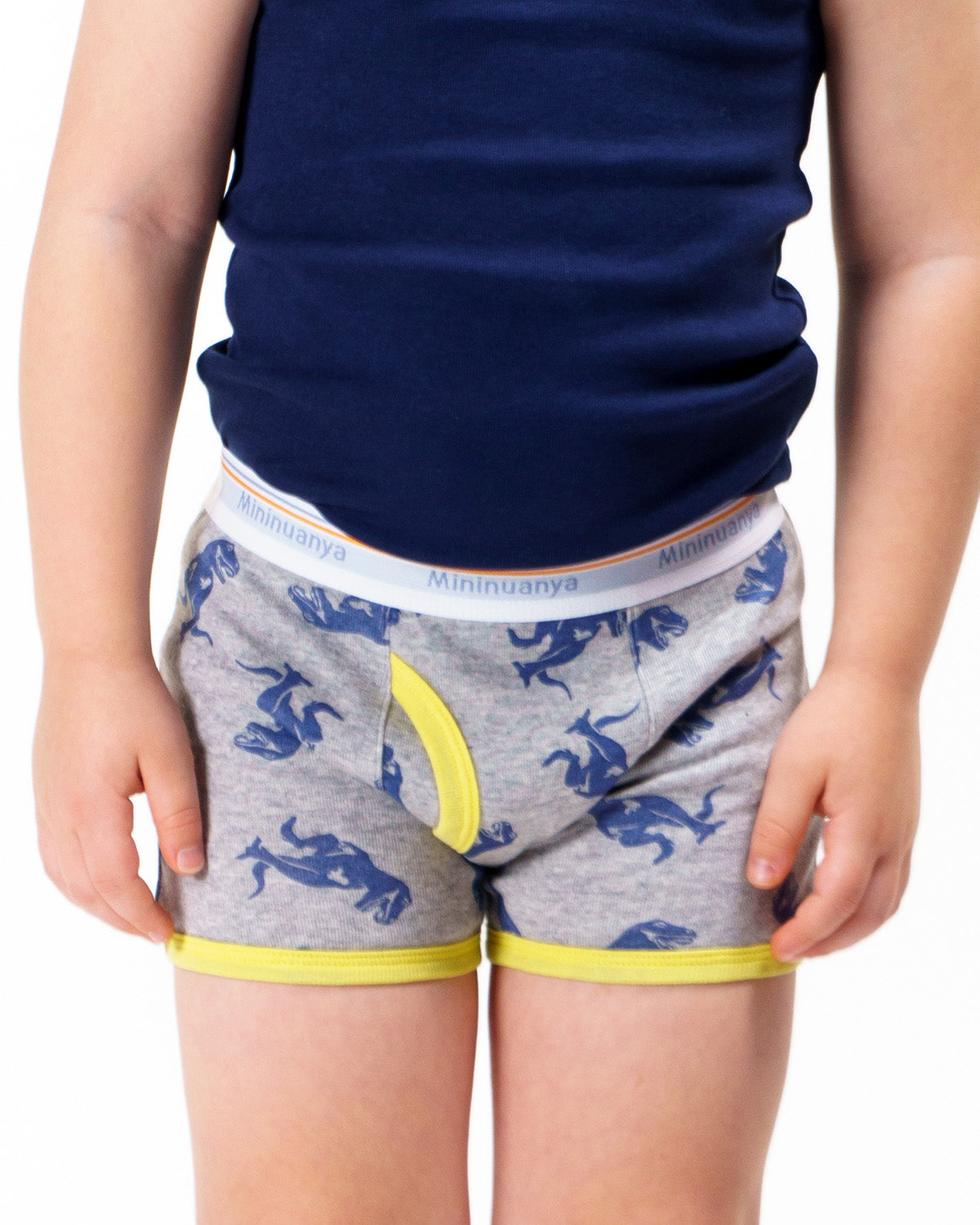 Boxer Mininuanya Kids Dinosaurs blue