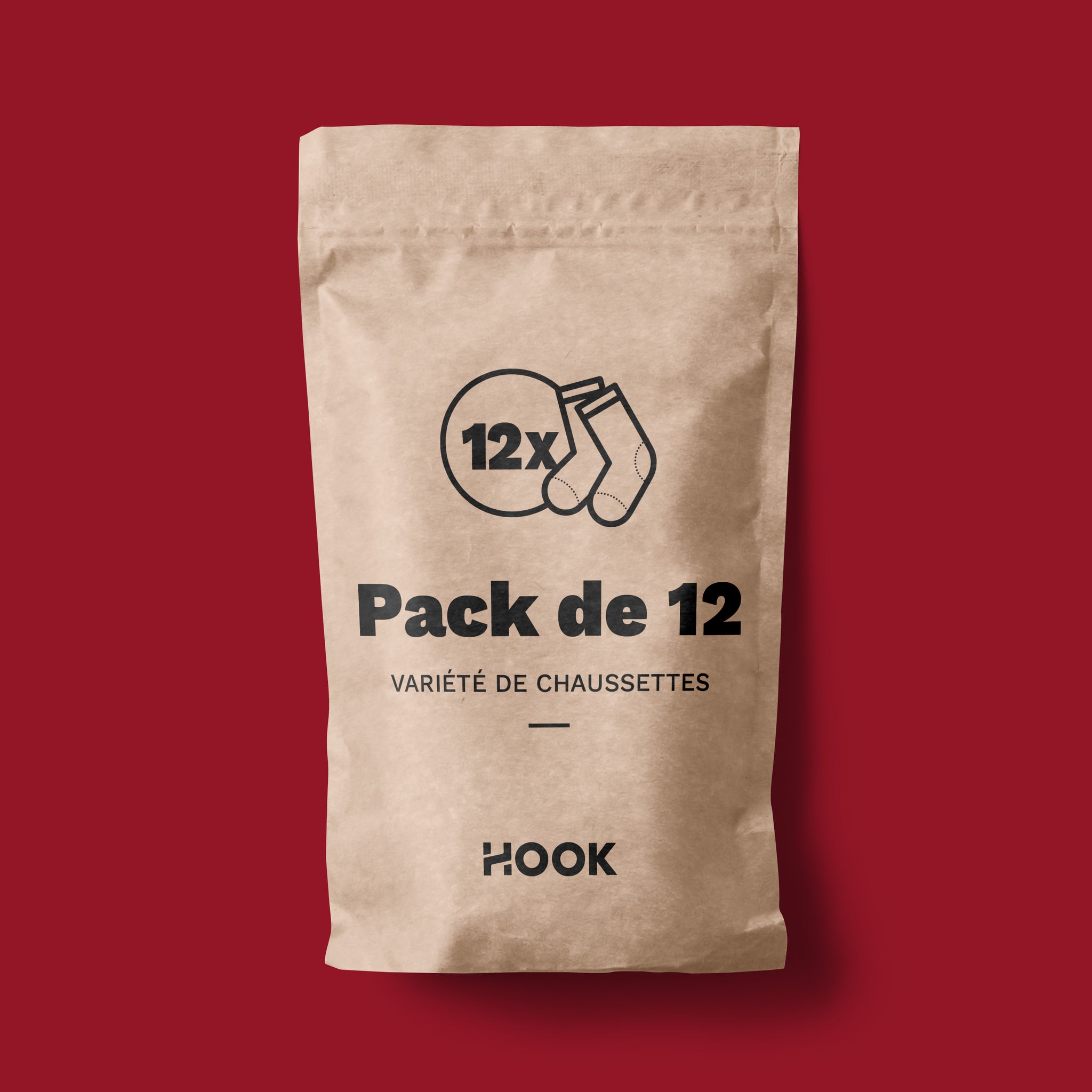 Hook Underwear: Crew Sock 12-pack