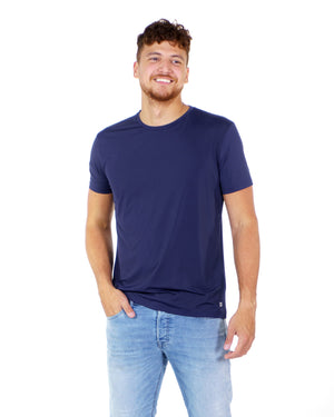 Nu Crisp navy blue microfiber t-shirt