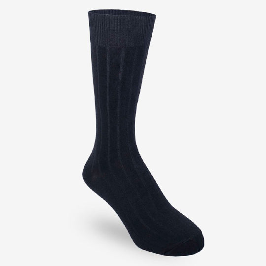Nu - Bamboo Crew Sock : Needle Out black