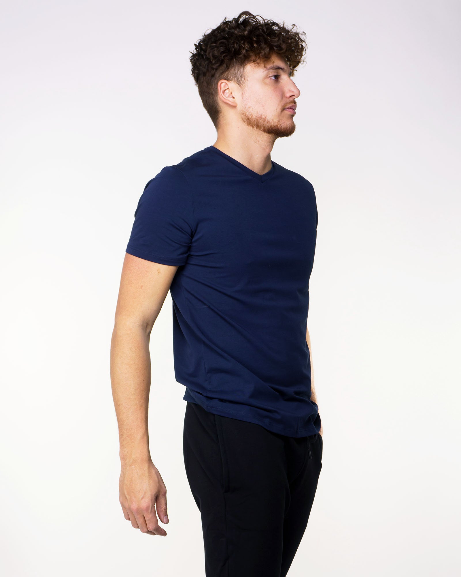 T-shirt Nu Pima coton bleu marin