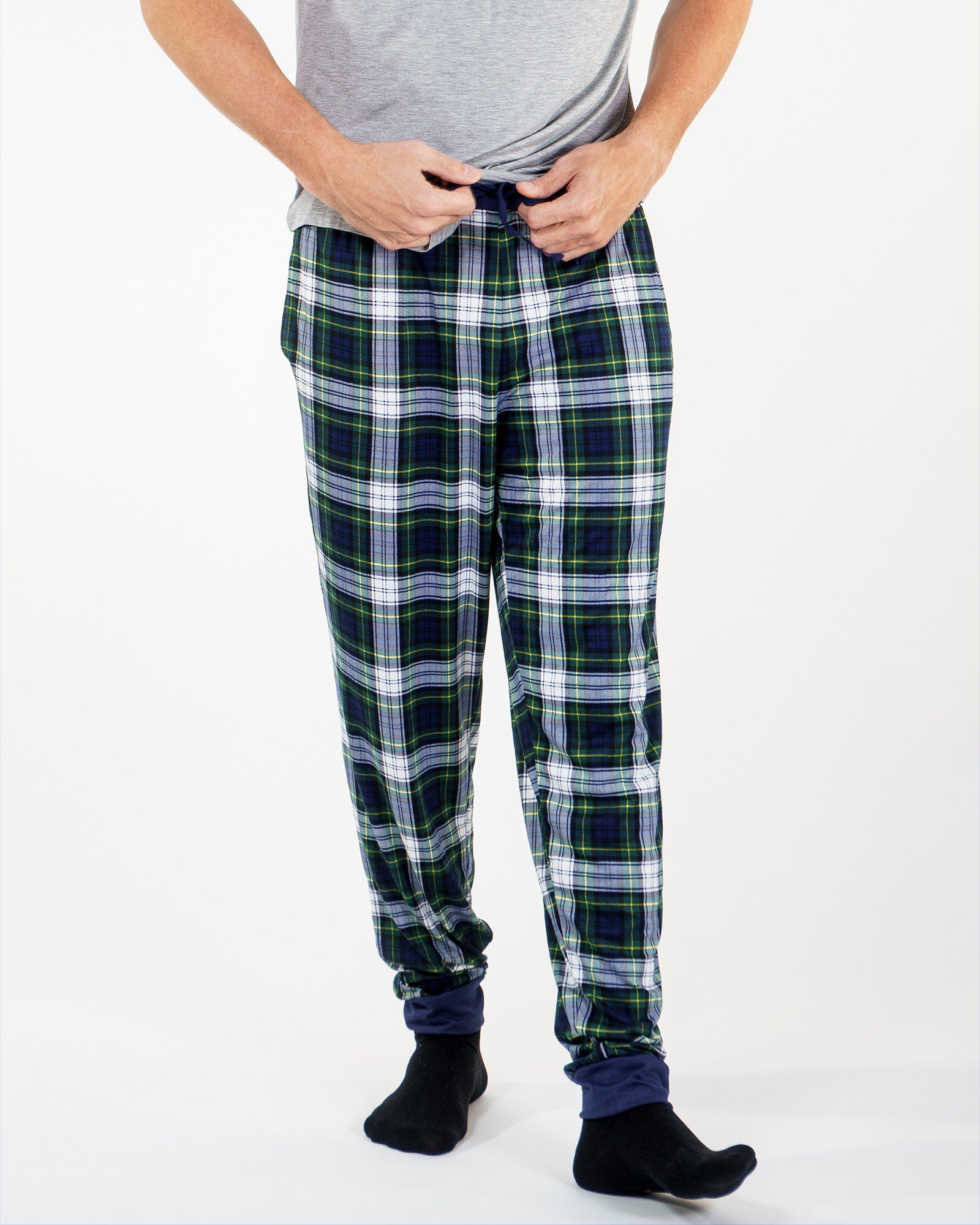 Pantalon de Pyjama Nu Malone Tartan Vert