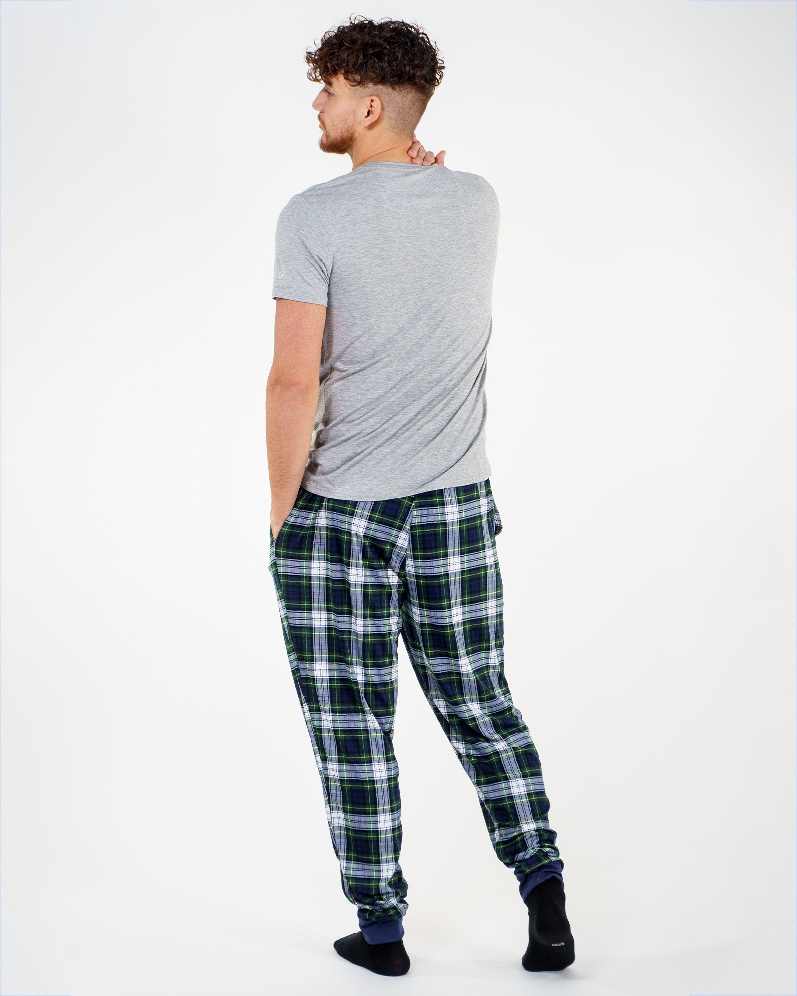 Pantalon de Pyjama Nu Malone Tartan Vert