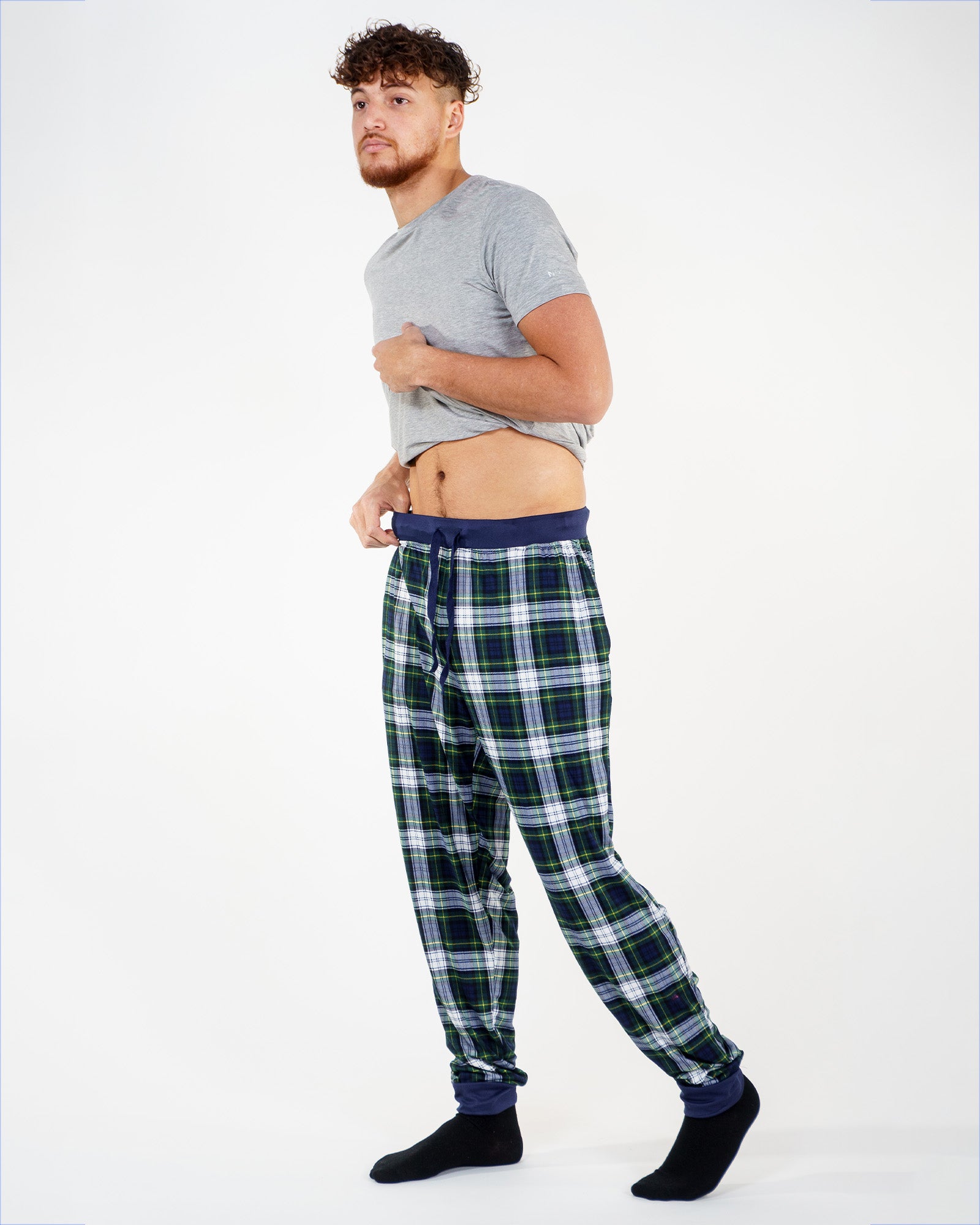 Pantalon de Pyjama Nu Malone Tartan Vert