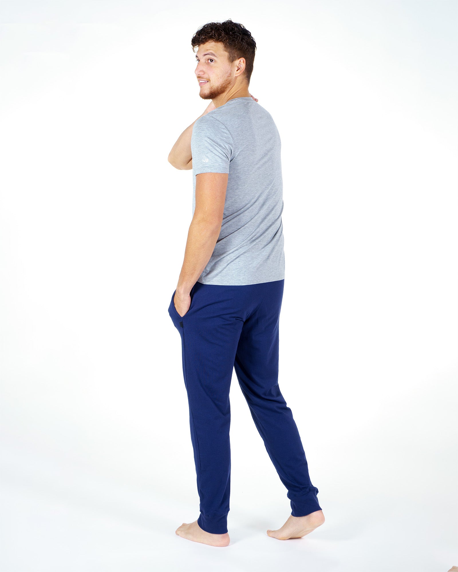 Pantalon Nu Perfect en Coton Navy