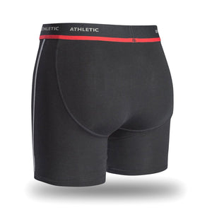 Boxer Nu Athlétique noir et rouge