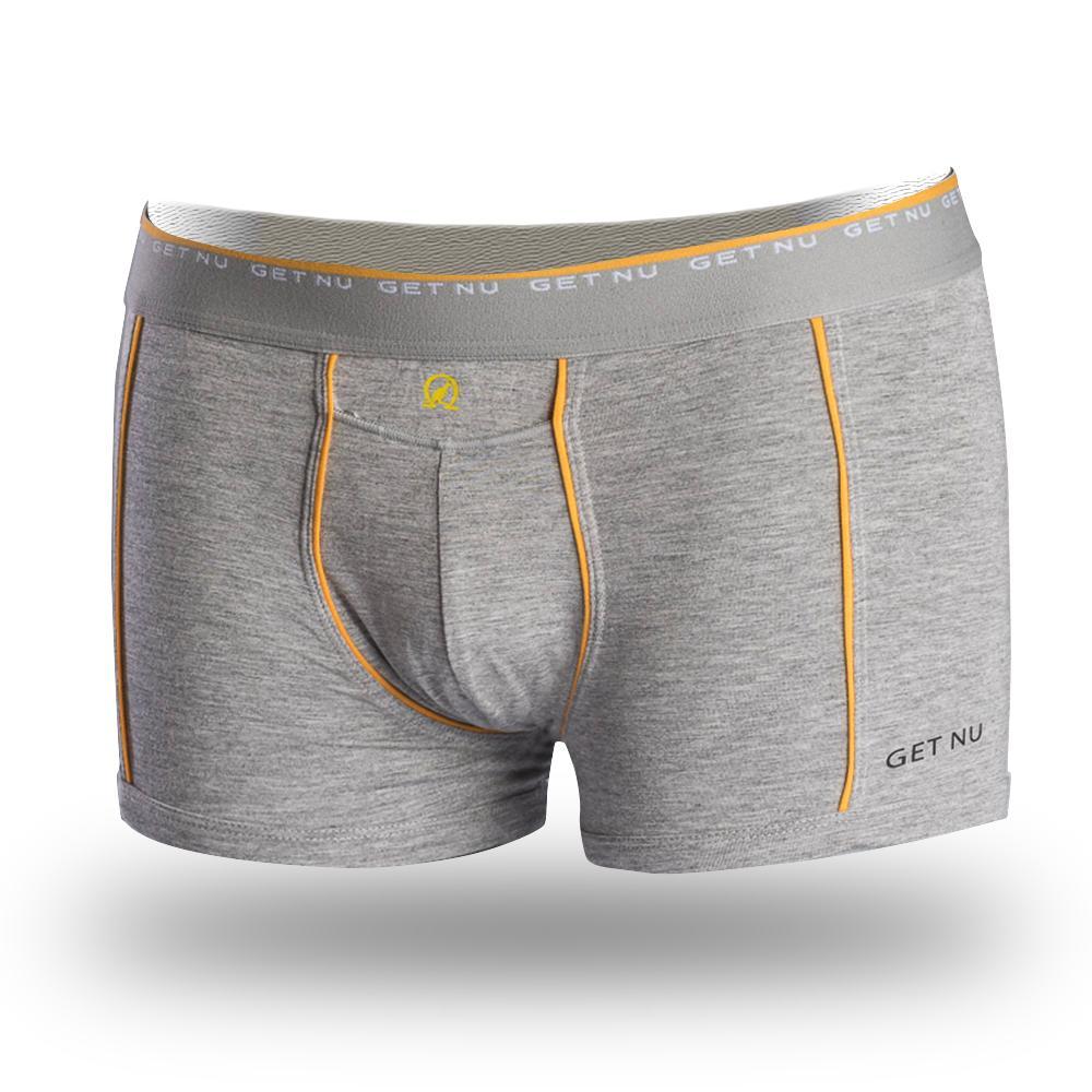 Boxer court Get Nu gris et jaune