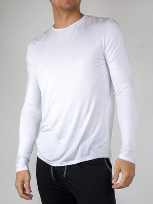 Nu - Bamboo Long Sleeve T-shirt : White