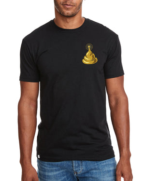 T-shirt Phoque Apparel noir Rare comme de la marde de pape