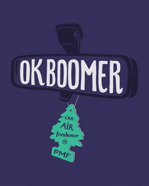 Phoque Apparel - T-shirt : Purple “Ok Boomer“