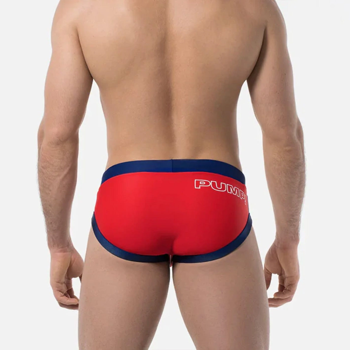 Maillot de bain Pump Waterbrief Red-Navy