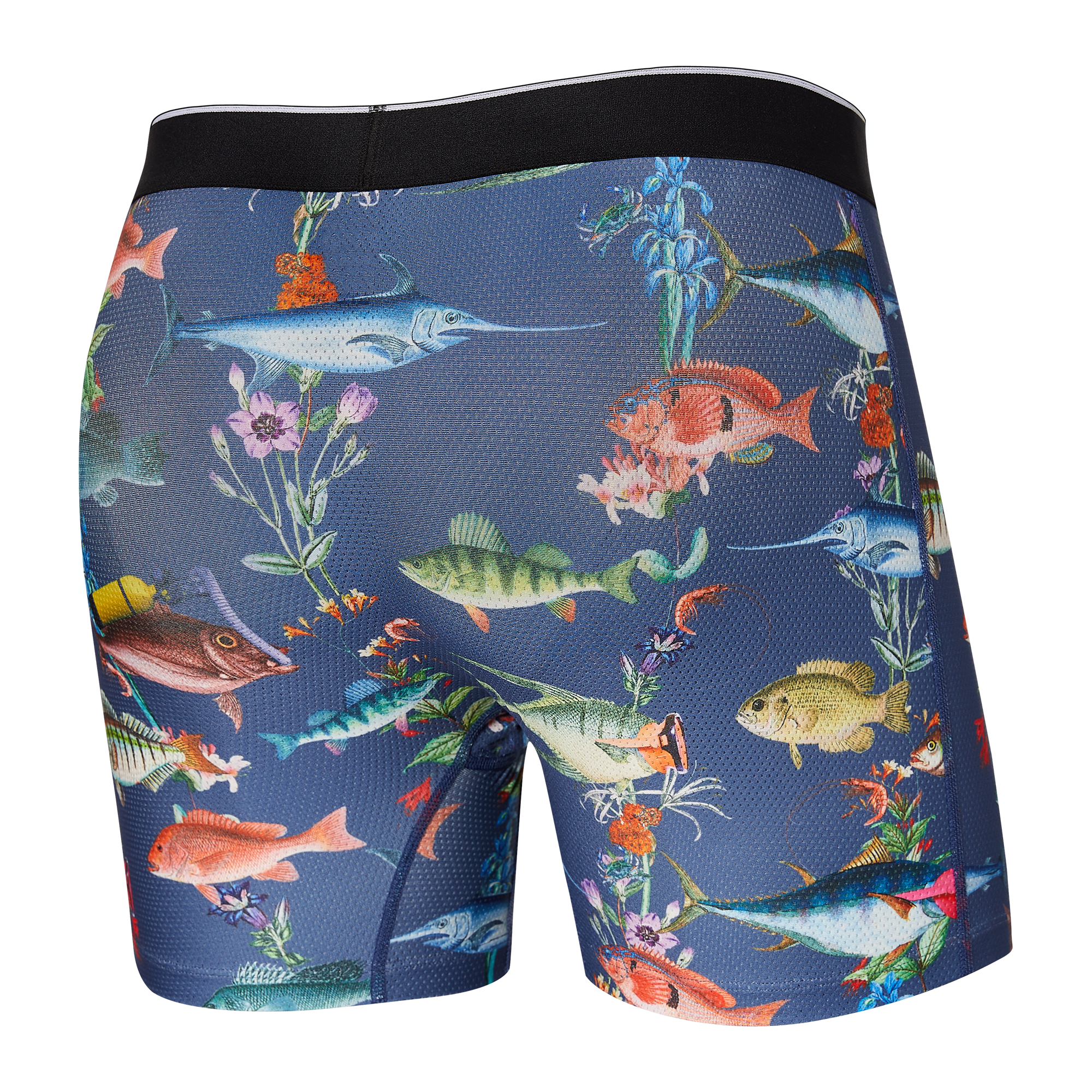 SAXX VOLT BOXER BRIEF - DEEP DIVE FISH - CLEARANCE