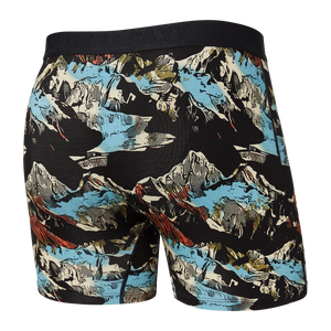 Boxer Saxx Ultra Black Mountainscape avec ouverture