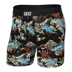 Boxer Saxx Ultra Black Mountainscape avec ouverture