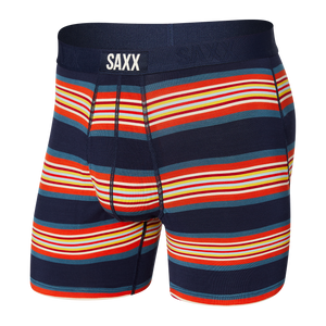 Boxer Saxx Ultra Navy Banner Stripe avec ouverture
