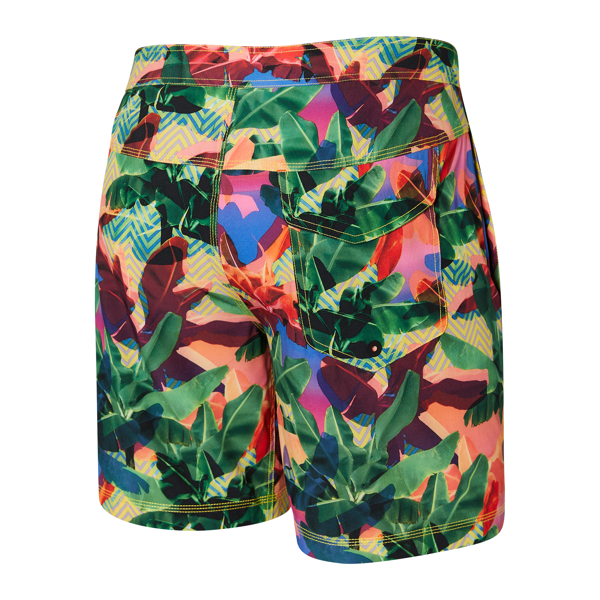 Saxx - Betawave 2N1 Boardie 17" Swimsuit : Multi Luminous Foliage 