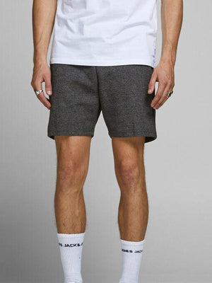 Jack & Jones - Hoodie Shorts : Clean Dark Grey Melange