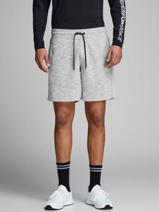 Short de coton ouaté Jack & Jones Jjimel white melange