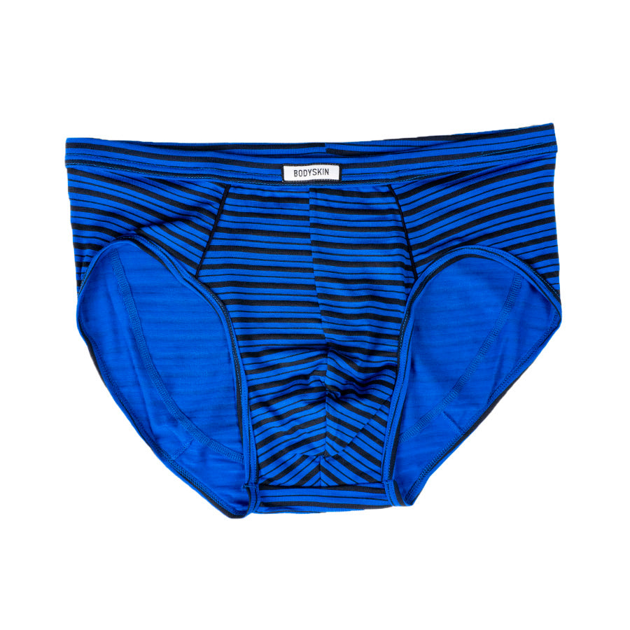 Slip Bodyskin bleu avec lignes