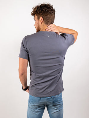 Nu Pima gray cotton T-shirt