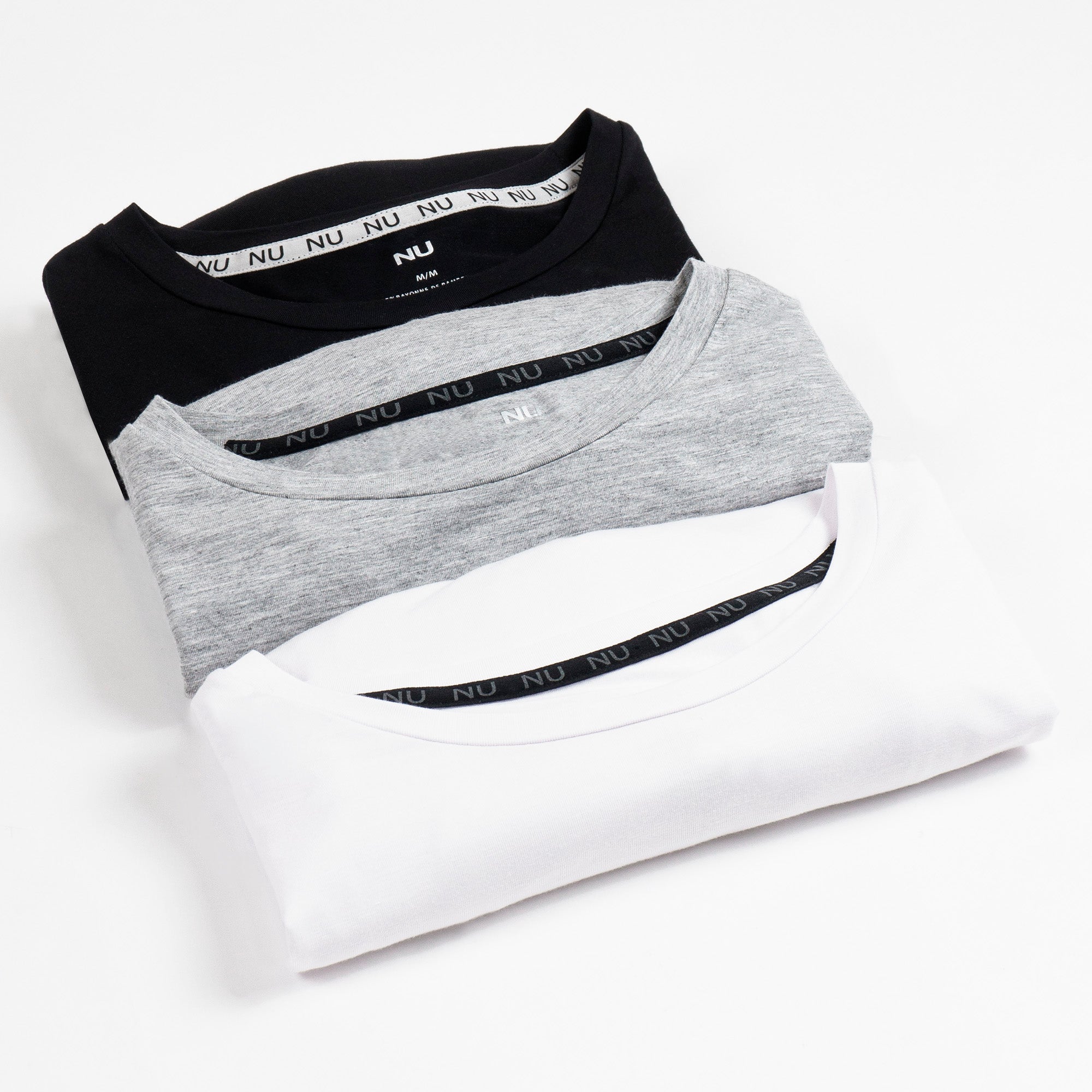 T-shirt Nu en bambou: pack de 3 t-shirts
