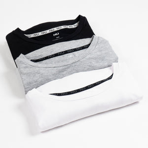 T-shirt Nu en bambou: pack de 3 t-shirts