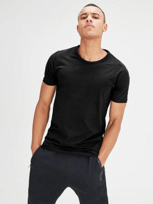 T-shirt Jack & Jones noir col rond noir