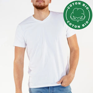 Threadbare V-Neck T-Shirt White
